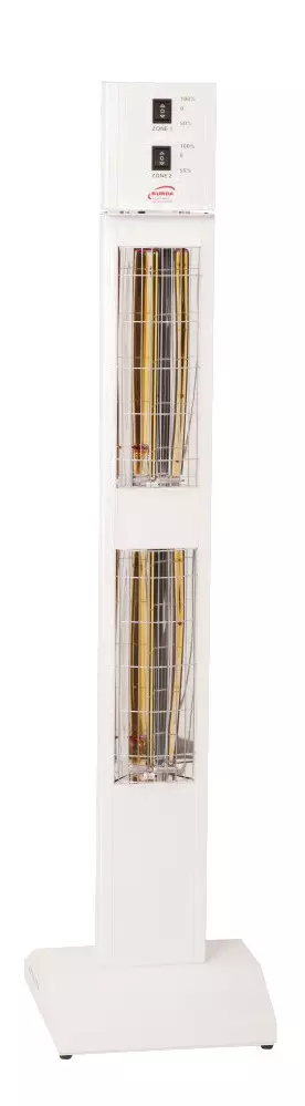 Burda Smart Tower Heizstrahler in Weiß